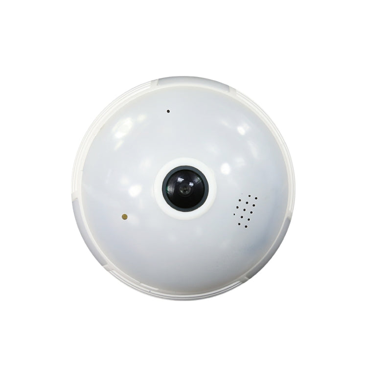 B2-L 2.0 Million Pixels 360-degrees Panoramic Lighting Monitoring Dual-use WiFi Network HD Bulb Camera, Support Motion Detection & Two-way voice, Specification:Host+32G Card(White)