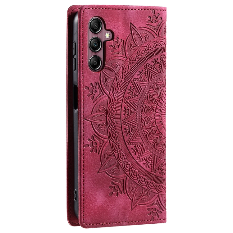 For Samsung Galaxy A16 5G Totem Embossed Magnetic Leather Phone Case