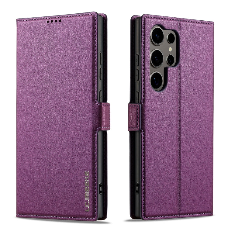 For Samsung Galaxy S24 Ultra 5G LC.IMEEKE L1 Series Frosted Fine Texture PU Phone Case