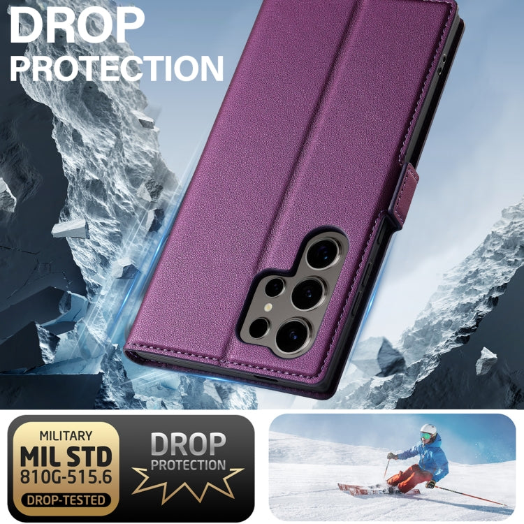 For Samsung Galaxy S24 Ultra 5G LC.IMEEKE L1 Series Frosted Fine Texture PU Phone Case