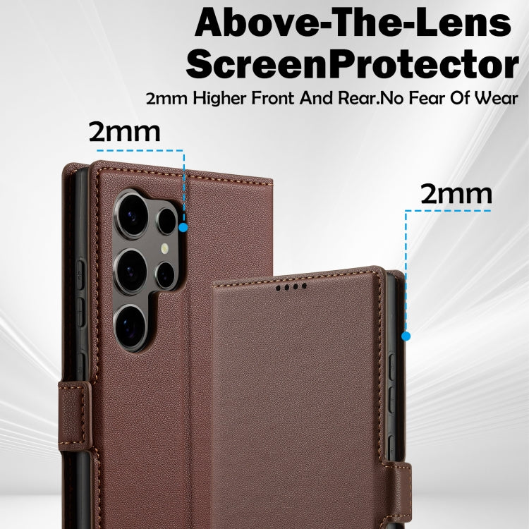 For Samsung Galaxy S23 Ultra 5G LC.IMEEKE L1 Series Frosted Fine Texture PU Phone Case