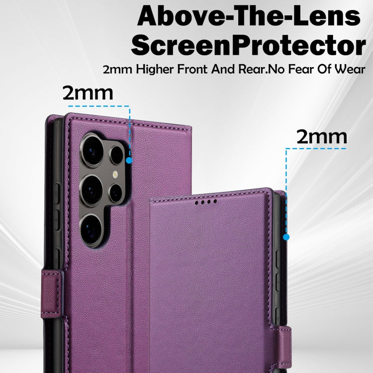 For Samsung Galaxy S23 Ultra 5G LC.IMEEKE L1 Series Frosted Fine Texture PU Phone Case