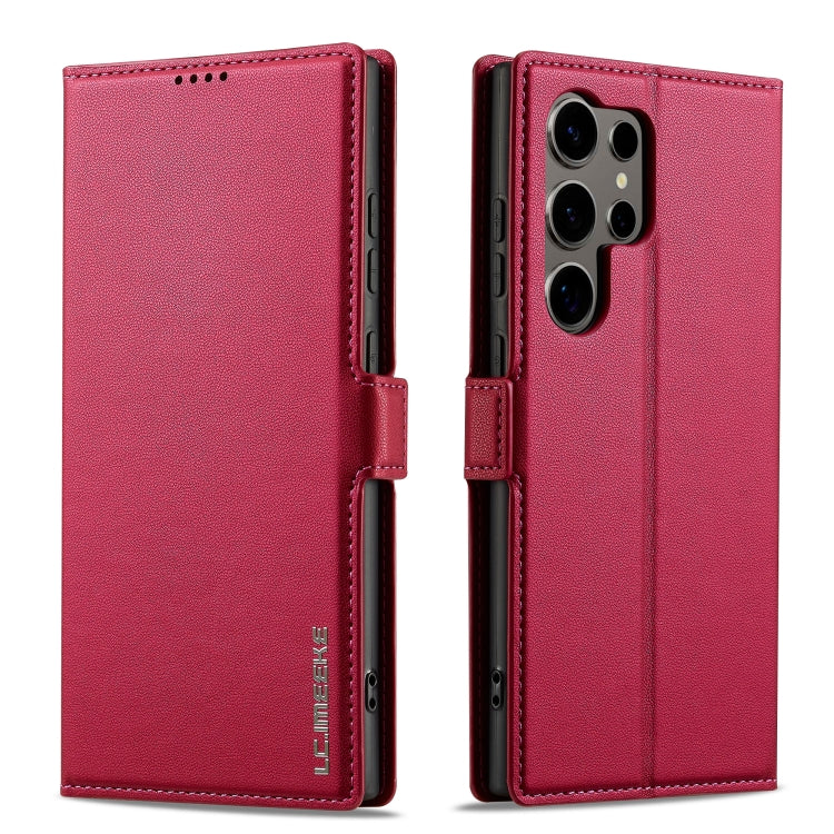 For Samsung Galaxy S23 Ultra 5G LC.IMEEKE L1 Series Frosted Fine Texture PU Phone Case