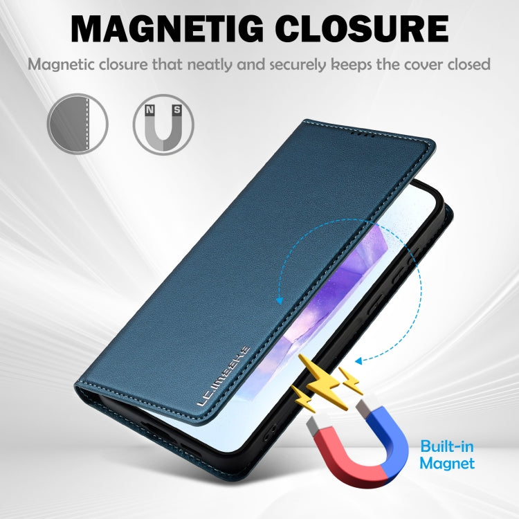 For Samsung Galaxy S24 FE 5G LC.IMEEKE L1 Series Frosted Fine Texture PU Phone Case