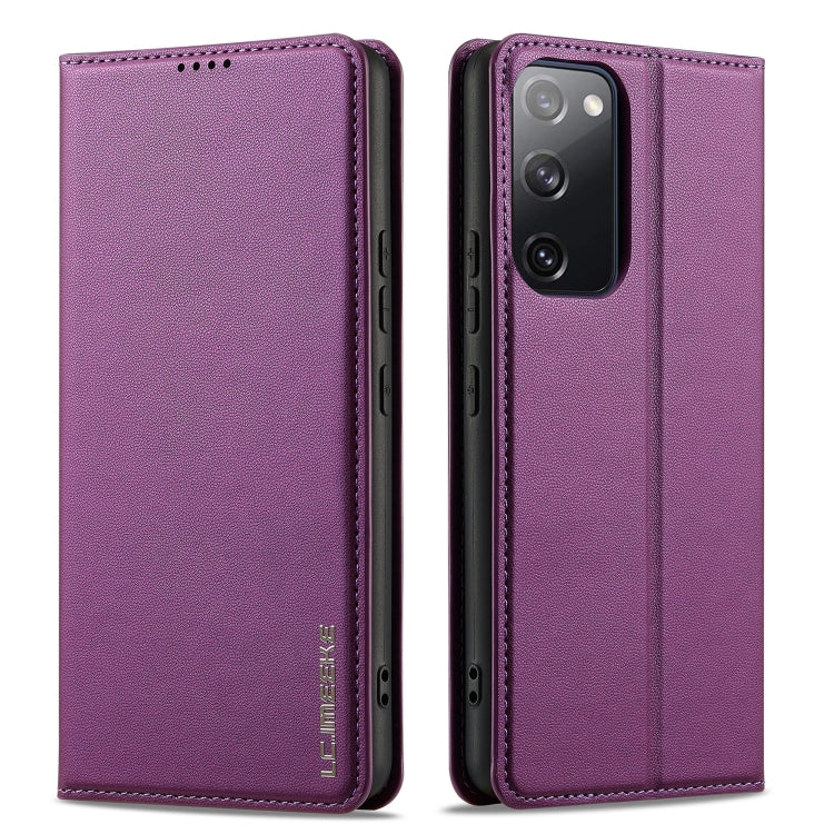For Samsung Galaxy S20 FE LC.IMEEKE L1 Series Frosted Fine Texture PU Phone Case