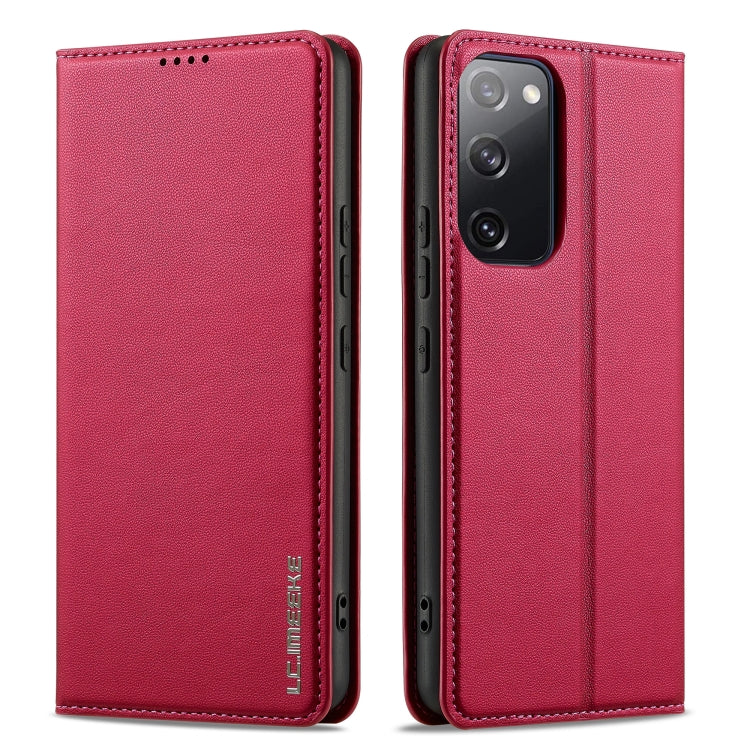 For Samsung Galaxy S20 FE LC.IMEEKE L1 Series Frosted Fine Texture PU Phone Case