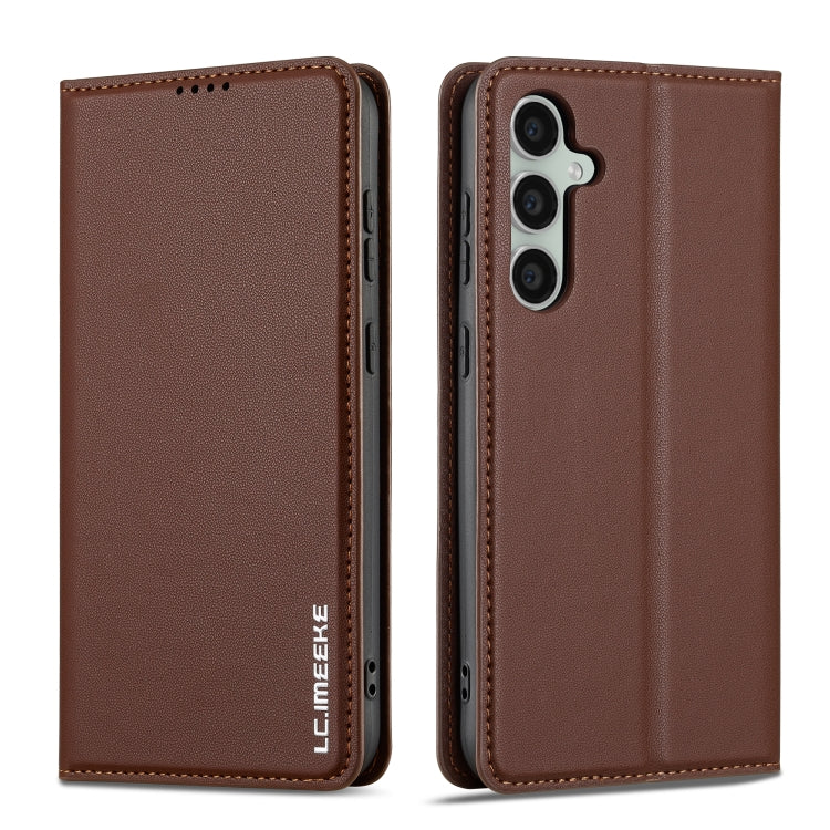 For Samsung Galaxy S23+ 5G LC.IMEEKE L1 Series Frosted Fine Texture PU Phone Case