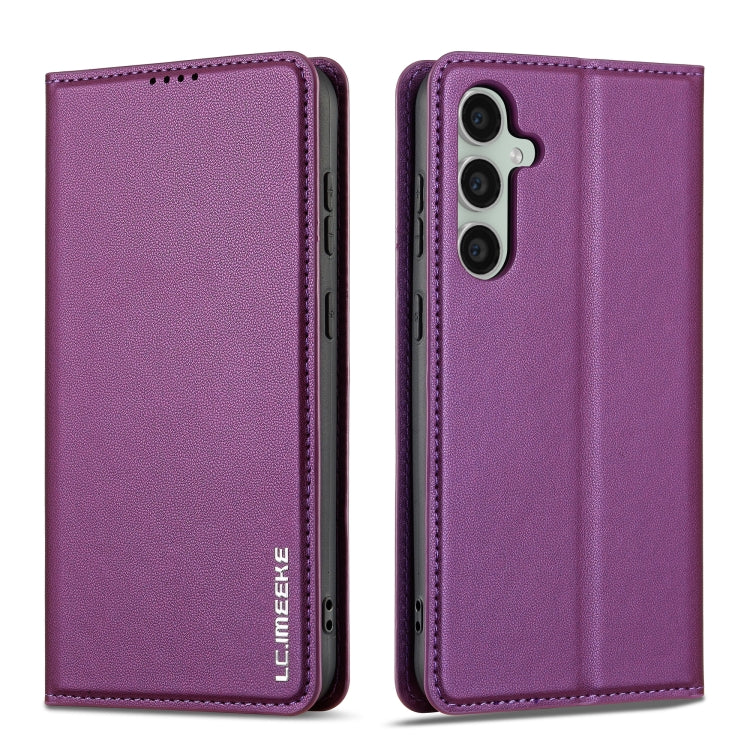 For Samsung Galaxy S24+ 5G LC.IMEEKE L1 Series Frosted Fine Texture PU Phone Case