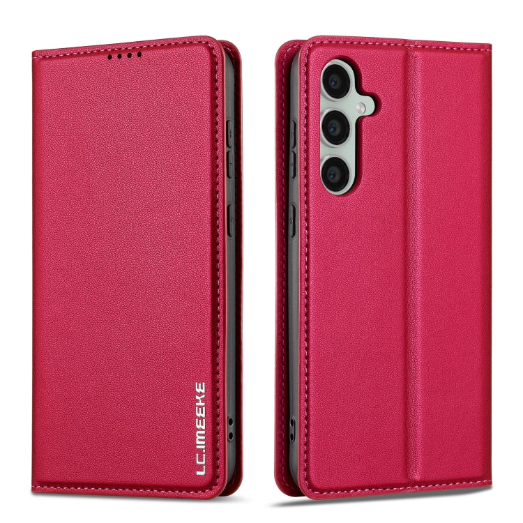 For Samsung Galaxy S24+ 5G LC.IMEEKE L1 Series Frosted Fine Texture PU Phone Case