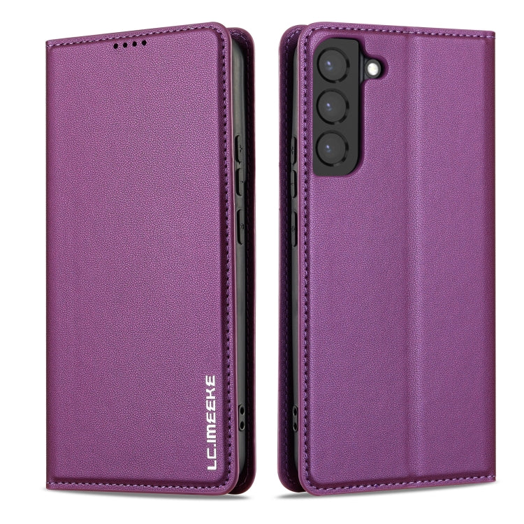 For Samsung Galaxy S21 5G LC.IMEEKE L1 Series Frosted Fine Texture PU Phone Case