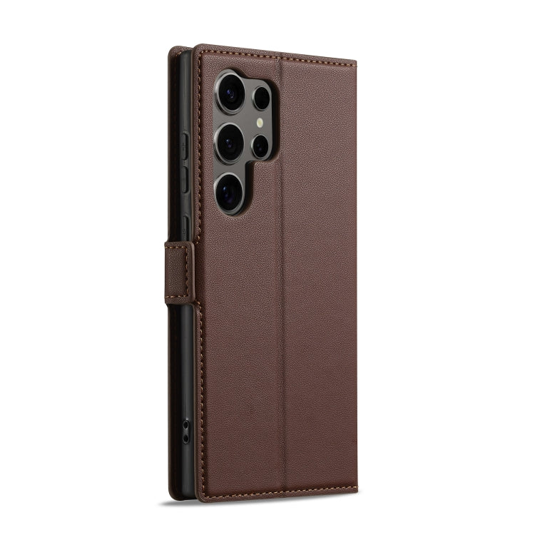 For Samsung Galaxy S25 Ultra 5G LC.IMEEKE L1 Series Frosted Fine Texture PU Phone Case