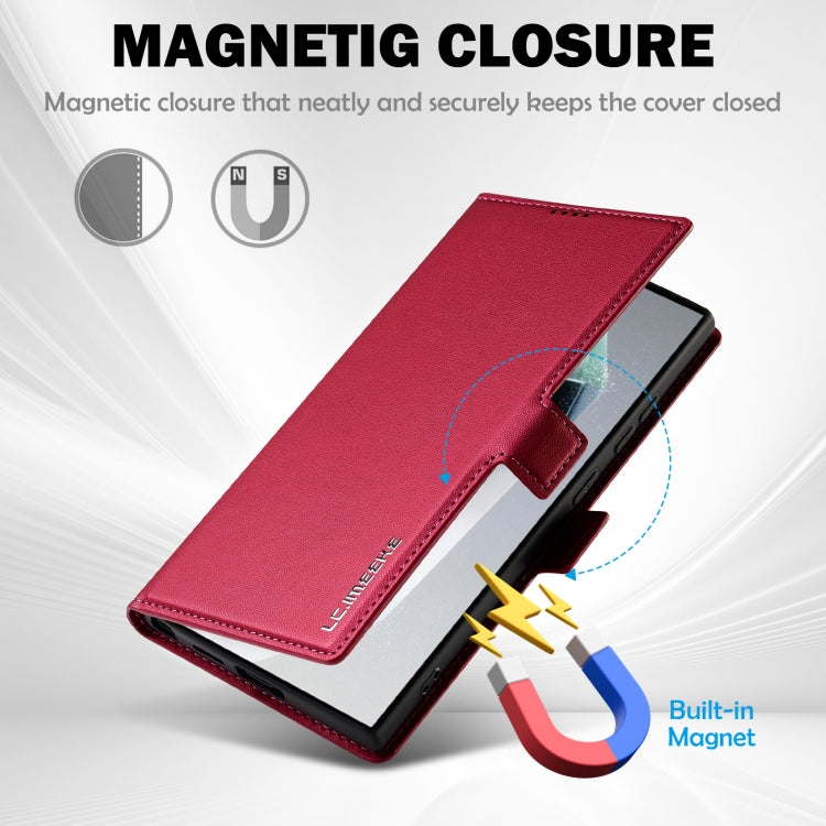 For Samsung Galaxy S25 Ultra 5G LC.IMEEKE L1 Series Frosted Fine Texture PU Phone Case