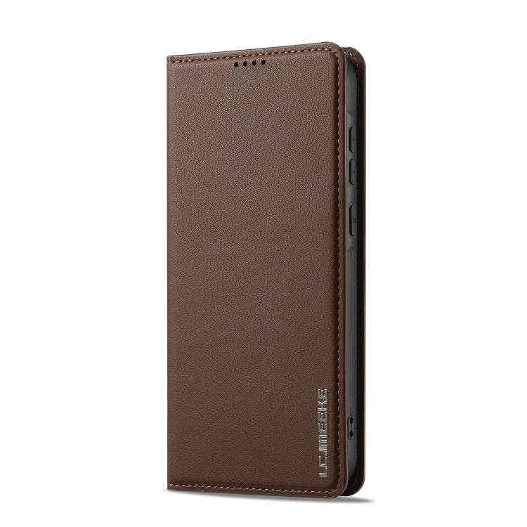 For Samsung Galaxy S25 5G LC.IMEEKE L1 Series Frosted Fine Texture PU Phone Case
