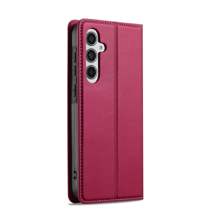 For Samsung Galaxy S25 5G LC.IMEEKE L1 Series Frosted Fine Texture PU Phone Case