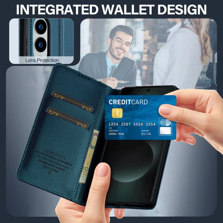 For Samsung Galaxy S25 Edge 5G LC.IMEEKE L1 Series Frosted Fine Texture PU Phone Case