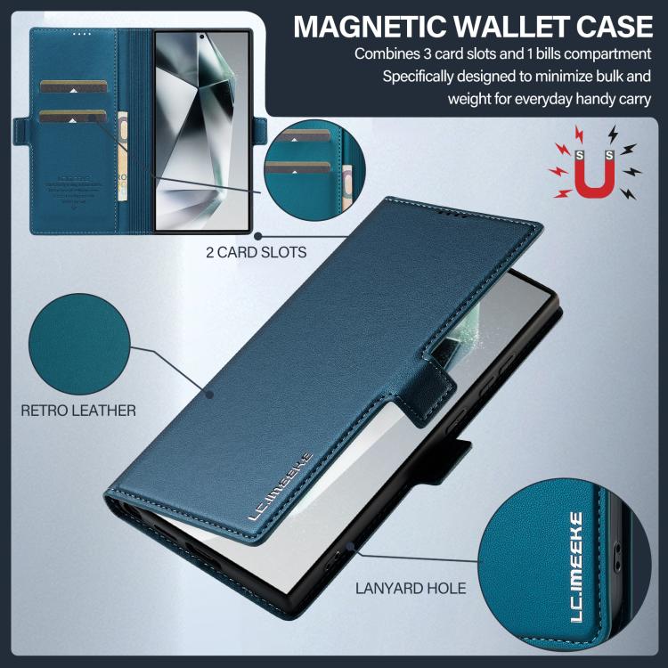 For Samsung Galaxy S26 Ultra 5G LC.IMEEKE L1 Series Frosted Fine Texture PU Phone Case