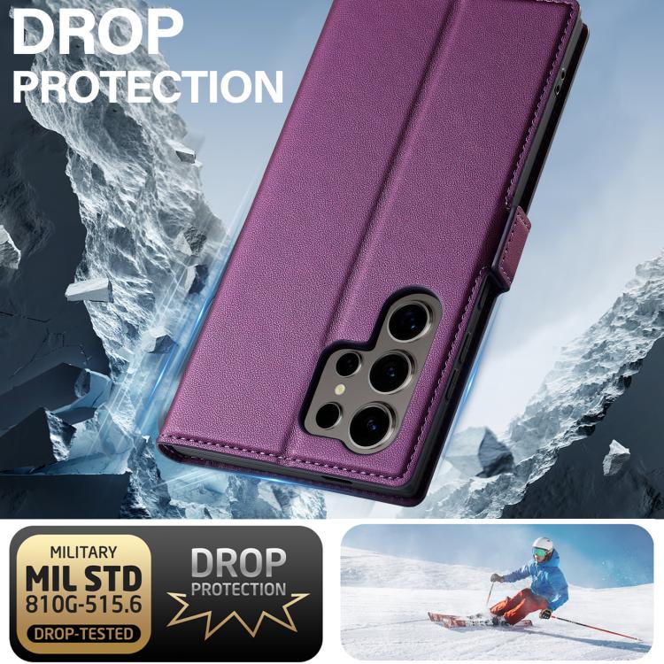 For Samsung Galaxy S26 Ultra 5G LC.IMEEKE L1 Series Frosted Fine Texture PU Phone Case
