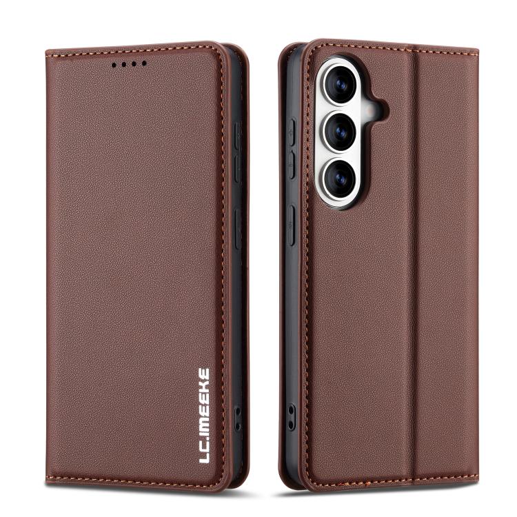 For Samsung Galaxy S26+ 5G LC.IMEEKE L1 Series Frosted Fine Texture PU Phone Case