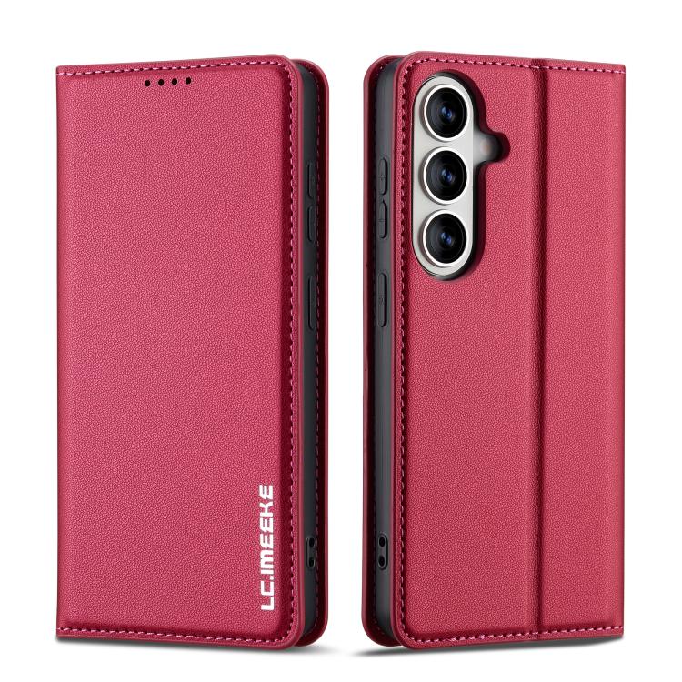 For Samsung Galaxy S26+ 5G LC.IMEEKE L1 Series Frosted Fine Texture PU Phone Case