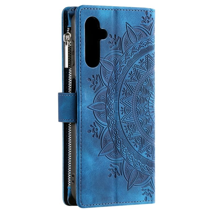For Samsung Galaxy A16 5G Multi-Card Totem Zipper Leather Phone Case