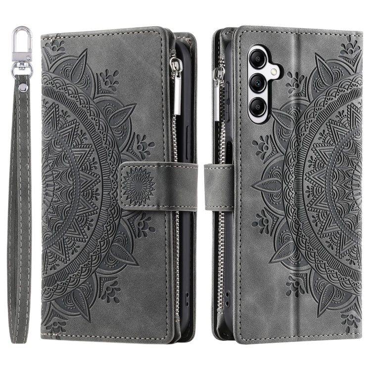 For Samsung Galaxy A36 Multi-Card Totem Zipper Leather Phone Case