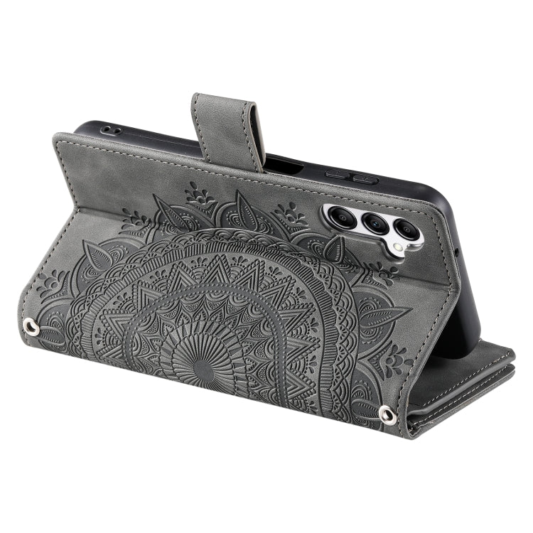 For Samsung Galaxy A36 Multi-Card Totem Zipper Leather Phone Case