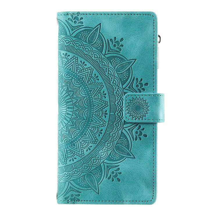 For Samsung Galaxy A06 5G Multi-Card Totem Zipper Leather Phone Case