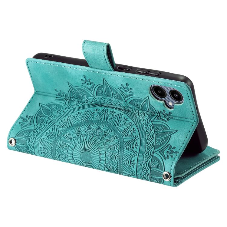 For Samsung Galaxy A06 5G Multi-Card Totem Zipper Leather Phone Case