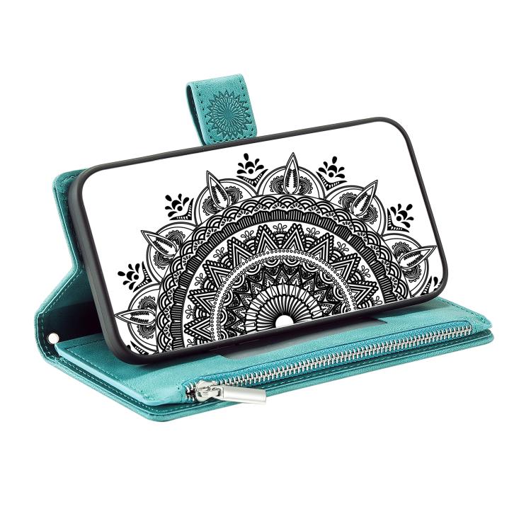 For Samsung Galaxy A06 5G Multi-Card Totem Zipper Leather Phone Case