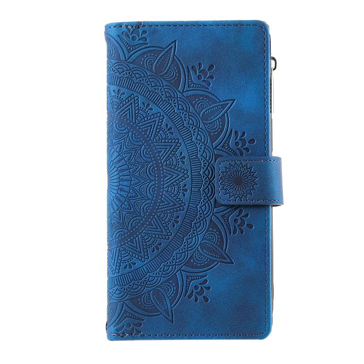 For Samsung Galaxy A06 5G Multi-Card Totem Zipper Leather Phone Case