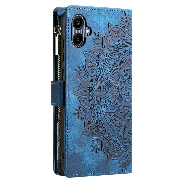For Samsung Galaxy A06 5G Multi-Card Totem Zipper Leather Phone Case