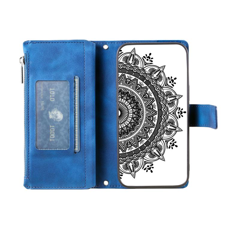 For Samsung Galaxy A06 5G Multi-Card Totem Zipper Leather Phone Case