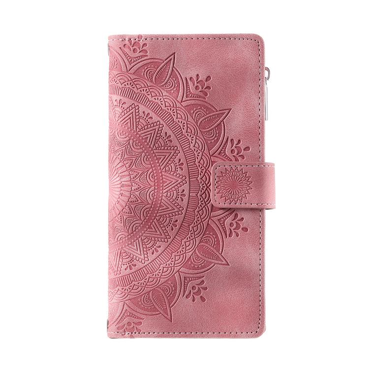 For Samsung Galaxy A06 5G Multi-Card Totem Zipper Leather Phone Case