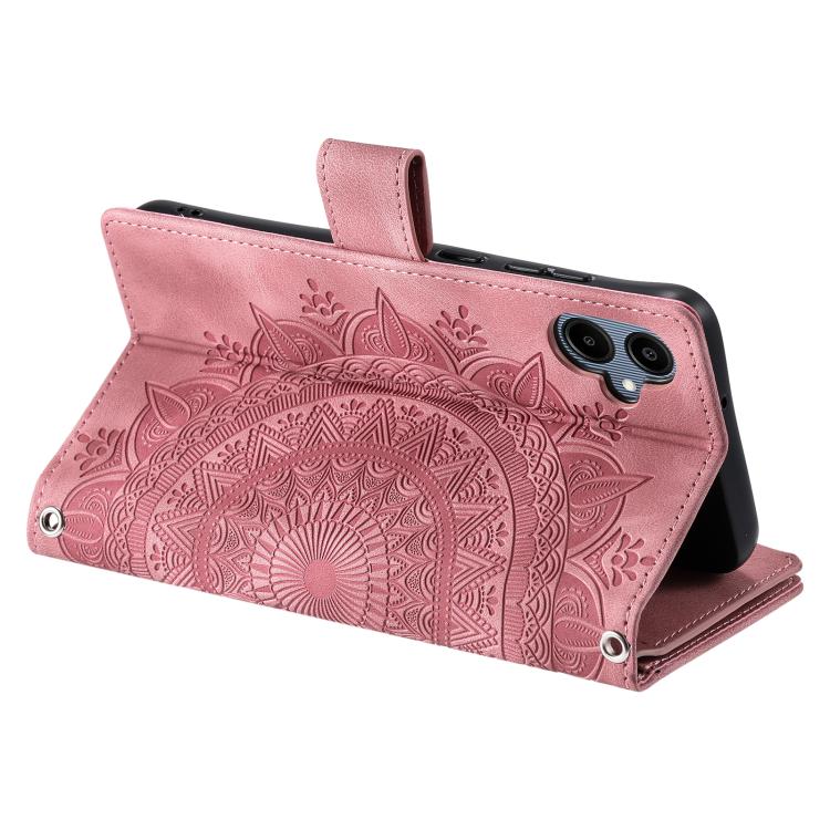 For Samsung Galaxy A06 5G Multi-Card Totem Zipper Leather Phone Case