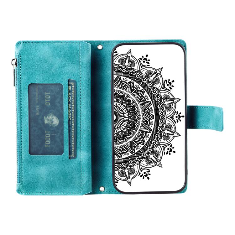 For Samsung Galaxy A07 4G Multi-Card Totem Zipper Leather Phone Case