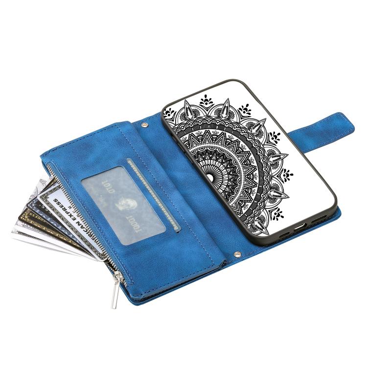 For Samsung Galaxy A07 4G Multi-Card Totem Zipper Leather Phone Case