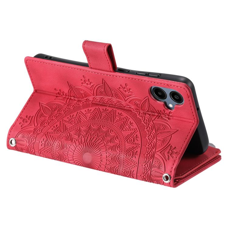 For Samsung Galaxy A07 4G Multi-Card Totem Zipper Leather Phone Case