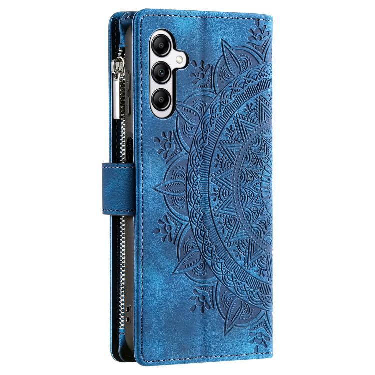 For Samsung Galaxy A17 5G Multi-Card Totem Zipper Leather Phone Case