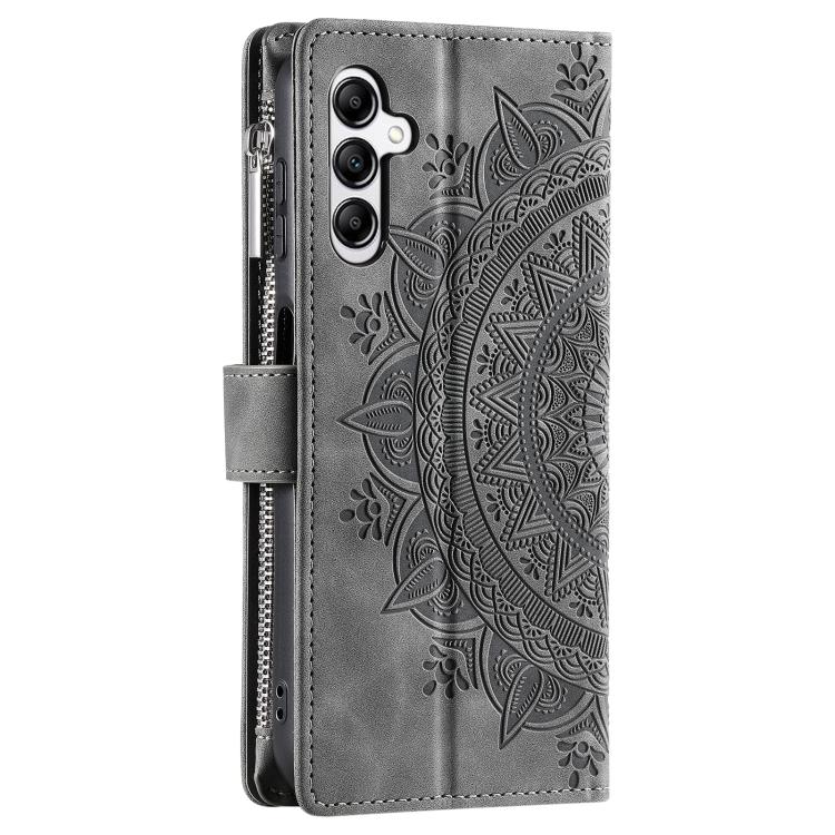 For Samsung Galaxy A17 5G Multi-Card Totem Zipper Leather Phone Case