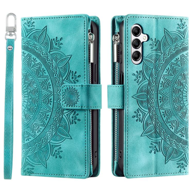 For Samsung Galaxy A37 5G Multi-Card Totem Zipper Leather Phone Case