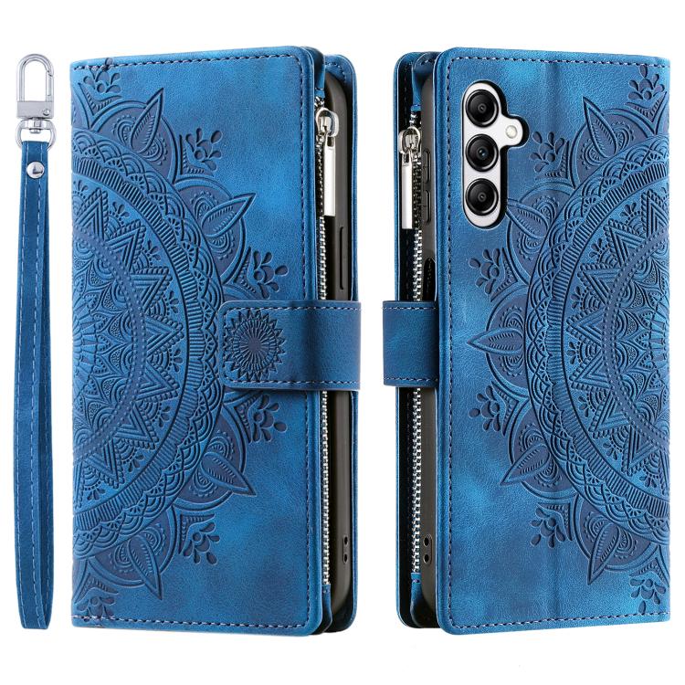 For Samsung Galaxy A37 5G Multi-Card Totem Zipper Leather Phone Case