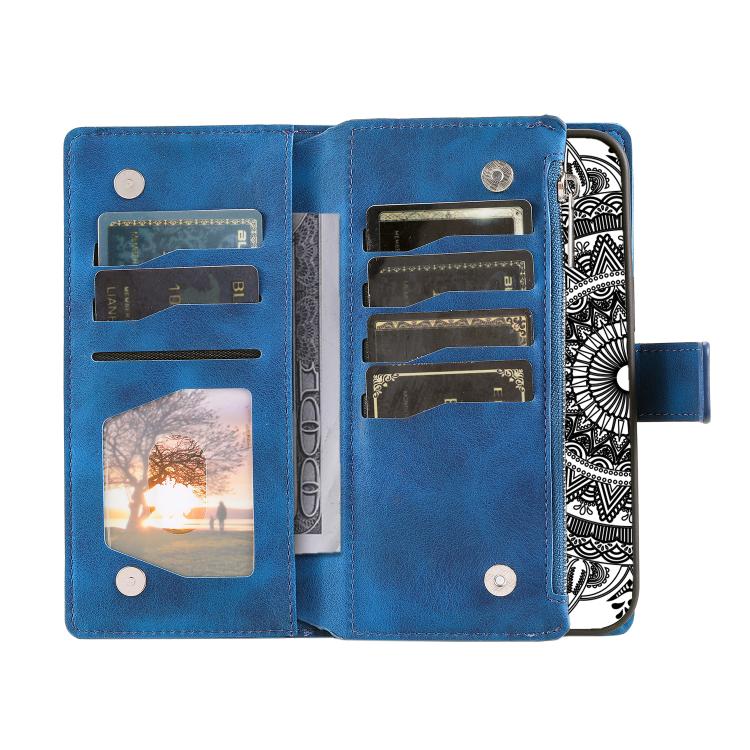 For Samsung Galaxy A37 5G Multi-Card Totem Zipper Leather Phone Case