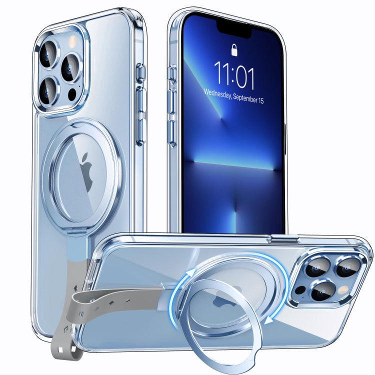 For iPhone 13 Pro Max Holder Hand Strap MagSafe Transparent Phone Case