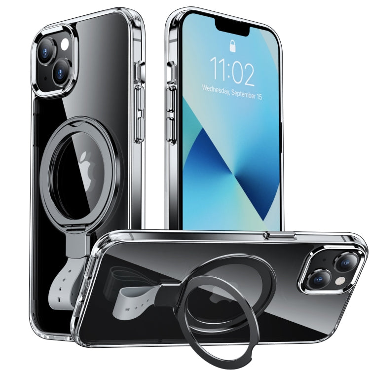 For iPhone 13 Holder Hand Strap MagSafe Transparent Phone Case