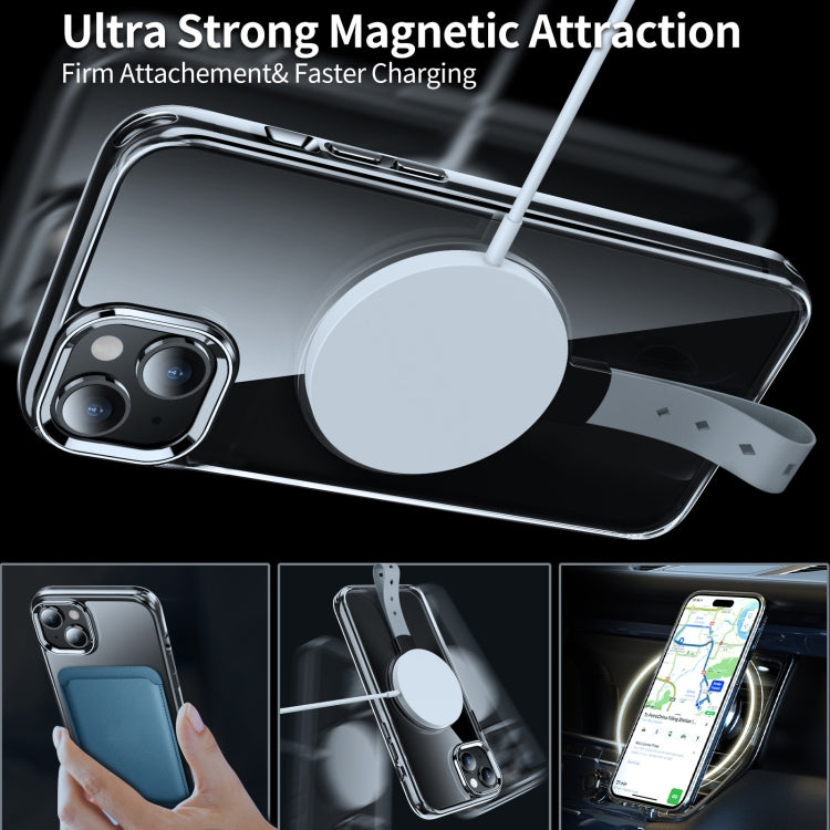 For iPhone 13 Holder Hand Strap MagSafe Transparent Phone Case