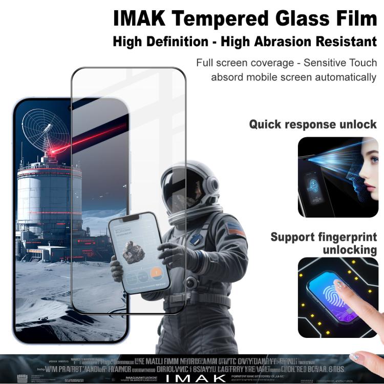 For OPPO Reno15 Pro 5G Global imak 9H Surface Hardness Full Screen Tempered Glass Film Pro+ Series