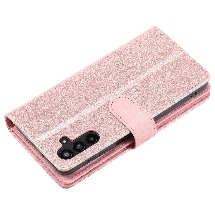 For Samsung Galaxy A16 5G Nine Card Zipper Bag Leather Phone Case with Lanyard