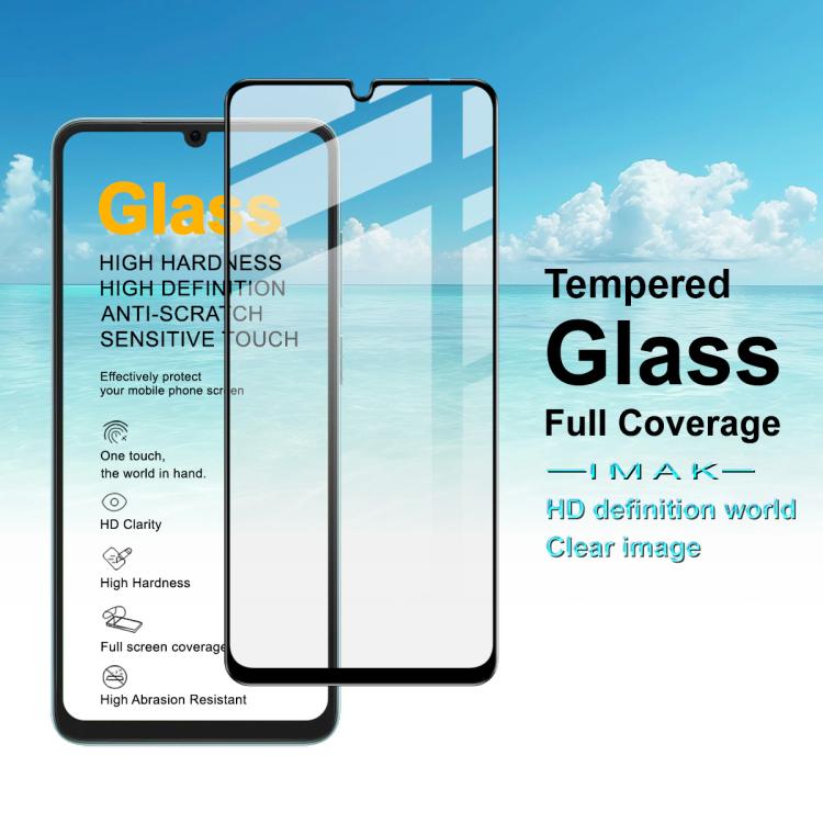 For Honor X6d 5G imak 9H Surface Hardness Full Screen Tempered Glass Film Pro+ Series