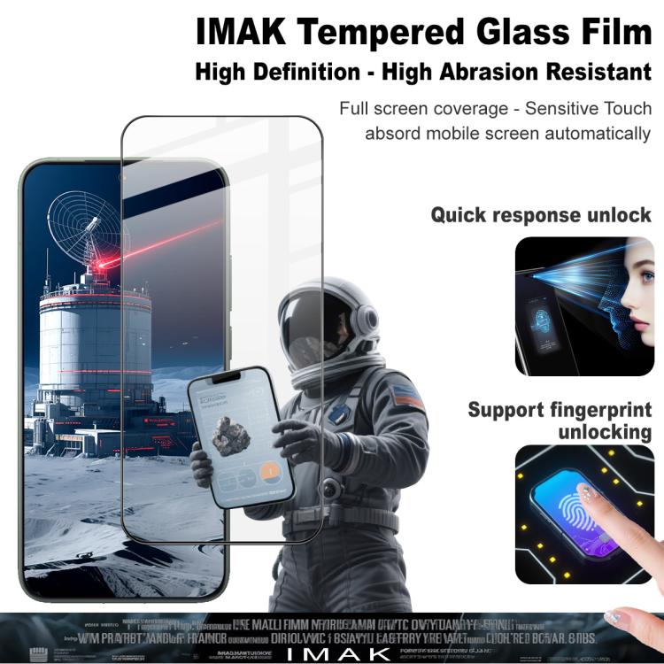 For Redmi K80 Ultra imak 9H Surface Hardness Full Screen Tempered Glass Film Pro+ Series