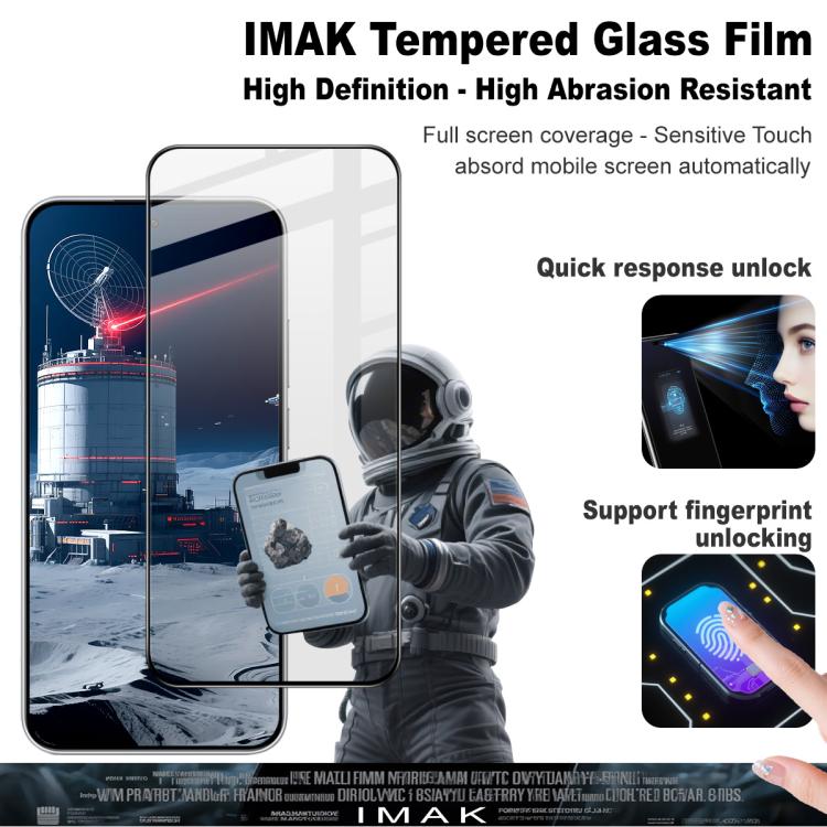 For Redmi Note 15 Pro 5G Global 163.6mm imak 9H Surface Hardness Full Screen Tempered Glass Film Pro+ Series